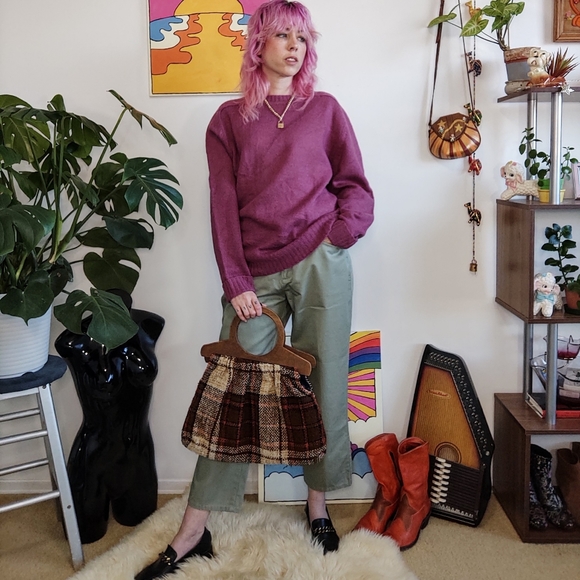 Vintage 80s Green Mom Jeans - Picture 4 of 10